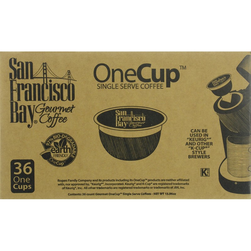 San Francisco Bay Coffee One Cup, Hazelnut Creme, 36 Count