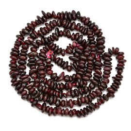 PLTbeads Gemstone Chips Natural Red Garnet 3-5mm Healing Crystals Waist Bracelets Necklace Kit Irregular Stone DIY Crafts Design Jewelry Making Approxi 32 inch