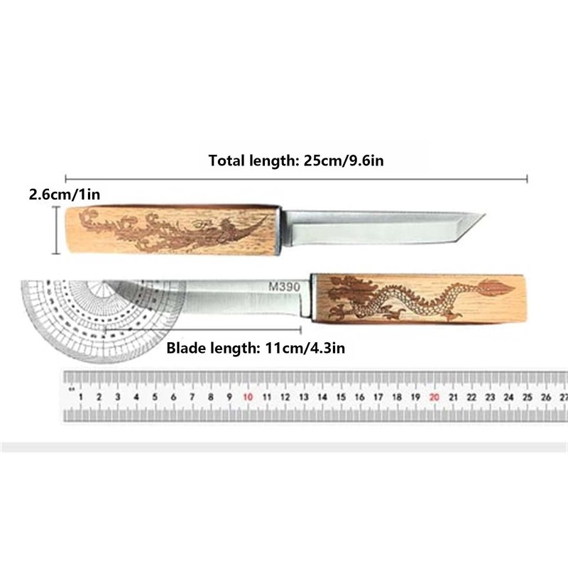 Generic Samurai Knives 2 in 1, Dual Blade Chef Knife