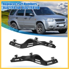 REPAIROCK 1 Pair Left and Right Side Front Bumper Mounting Support Bracket 8L8Z17E814A 8L8Z17E814B for Ford Escape 2008-2012 Auto Replacement Parts