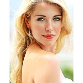 Starchenie Infinity Pearl Dangle Drop Earrings 925 Sterling Silver Leverback Earrings Jewelry Gift for Women