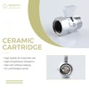 Aomasi Water Flow Control Valve, Solid Brass Shower Head Flow