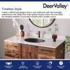 DeerValley DV-1U303B Black Undermount Bathroom Sink 18'' x 15'' Oval