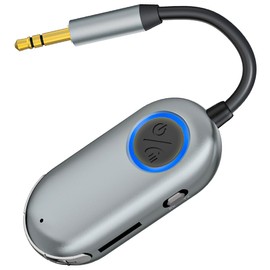 Bluetooth 5.3 Transmitter Jack Adapter Transmitter Receiver, Bluetooth Transmitter Jack 3.5 for Two Headphones 2 in 1 Transmitter Receiver, Compatible with TV, Car, Airfly, Plane Gadgets.