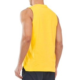 NORTHYARD Mens Tank Top Workout Running Shirts Sleeveless Quick Dry Muscle Shirts Athletic Gym Vest Orange 2XL