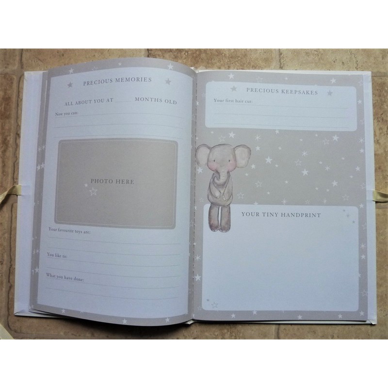 Bambino Little Star Baby Record Book A4-CG1526, Paper/Card - Foiled,