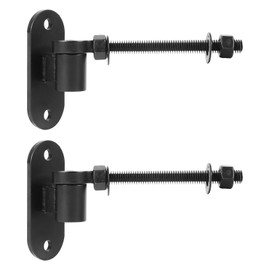 Rasugarlary J-Bolt Gate Hinge 8", 2 Sets Steel J-Bolt Post Hinge with 5/8" Gate Hinge Pin Heavy Duty Gate Hinge Mount Set for Metal Gates Wooden Fences (Screws Included)