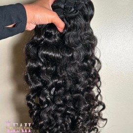 High Quality 100% Human Hair Cuticle Aligned Raw Human Hair Good Destiny Natural-looking True to Length Burmese Curly Bundlesstyle: Jerry curly, color: Natural Black bundle-100grams, Stretched Length: 10 inches