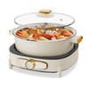 Dezin Electric Shabu Shabu Pot with Removable Pot, 5L Non-Stick