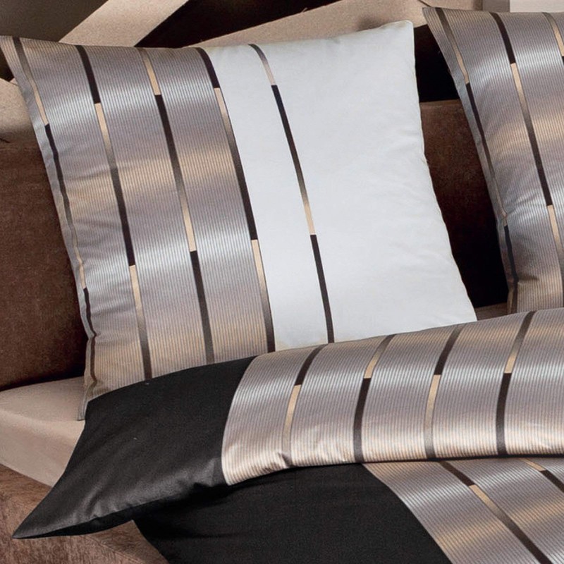 Janine Maco Satin Cushion Cover 40 x 80 cm Brown