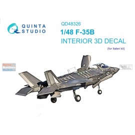 Quinta Studio QTSQD48326 1:48 Quinta Studio Interior 3D Decal - F-35B Lightning II (ITA kit)