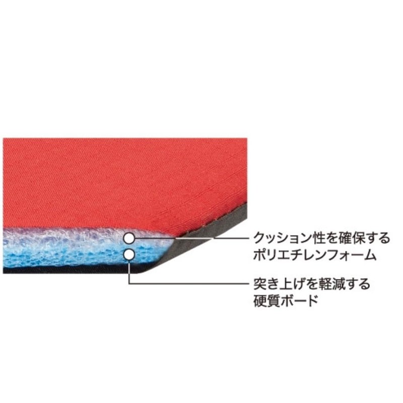 Mont-bell Tatami Pad Mini Red (RD) Folding 8-Fold Compact Mat