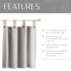 Elrene Home Fashions Tucker Solid Button Tier Window Curtains for