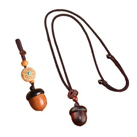 HAMILO Memorial Pendant Keychain Acorn Shaped Memorial Urn Urn Set of 2