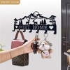 FengPingZi, Key Holder Wall Mount, 2 Pack Metal Black Key