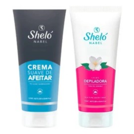 Crema Suave De Afeitar + Crema Depiladora Piel Sensible Shel