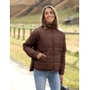 Bianstore Women's Oversized Splice Quilted Lightweight Puffer Jacket Casual Padded