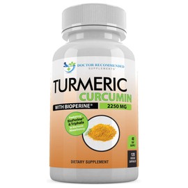 Turmeric Curcumin with Triphala - 2250mg/d - 120 Veggie Capsules - 95% Curcuminoids with Black Pepper Extract (Bioperine)