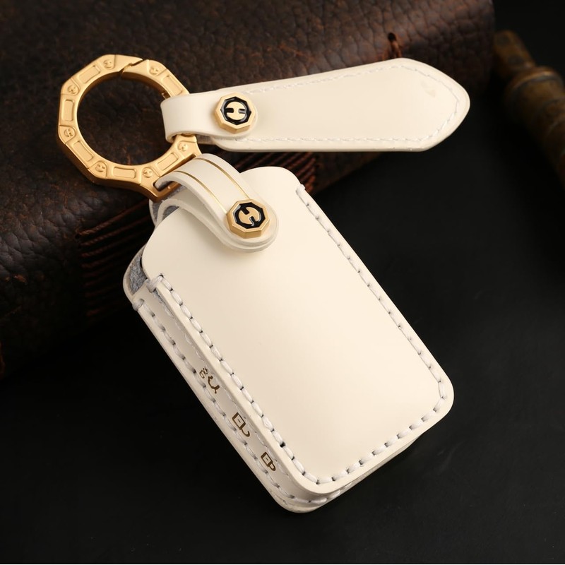 Smasol Genuine Leather Key Case, Key Cover, Key Shell, Smart