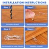 PATIKIL Locking Shelf Support Pegs, 60 Pcs Plastic Cabinet Shelf