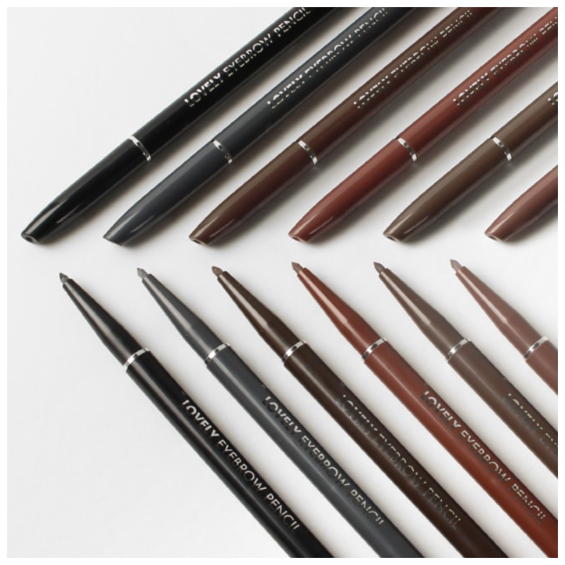 TONYMOLY Lovely Eyebrow Pencil 0.1g, Type:03 Gray Brown