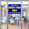 VF Displays™ Drive-Thru Only (32" x 24") Perforated Removable Window Decal