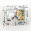 Celebrations Uncle Mirrored Words Sentiment Photo Frame Great Gift for