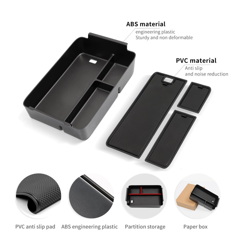 smabee Center Console Organizer for 2024 2025 Hyundai Santa Fe