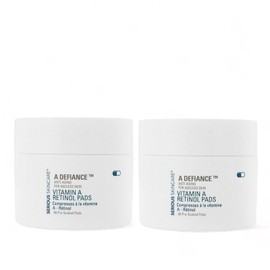 Vitamin A Retinol Pads for Daily Facial Treatment - Niacinamide & Witch Hazel - Facial Exfoliating Disc - Serious Skincare - 60 Count (2Pack)