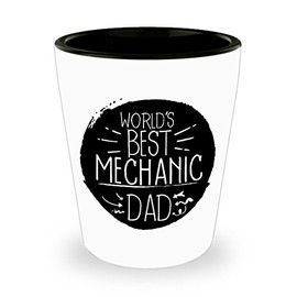 Valentine's Day Unique Gifts for Dad, Funny Mechanic Shot Glass, Special Gifts from Kids
