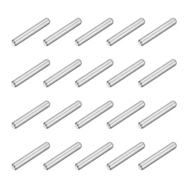 sourcing map 120Pcs M1.5 x 10mm 304 Stainless Steel Dowel Pin, Cylindrical Shelf Support Peg Pin Parallel Pin Fastener for Mechanical Manufacturing, Industry, Furniture Installation, Silver