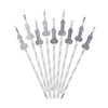 10 x Silver Hen Do Paper Straws | Bachelorette Party