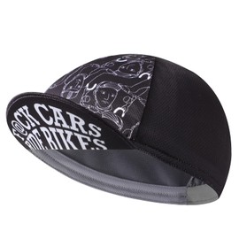 BikingBros Black Cycling Cap - Polyester Cycling Hat-Under Helmet - Cycling Helmet Liner Breathable&Sweat Uptake