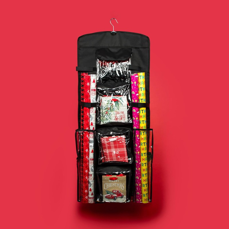 Joyful Moose Gift Bag Organizer Wrapping Paper Storage Container Christmas