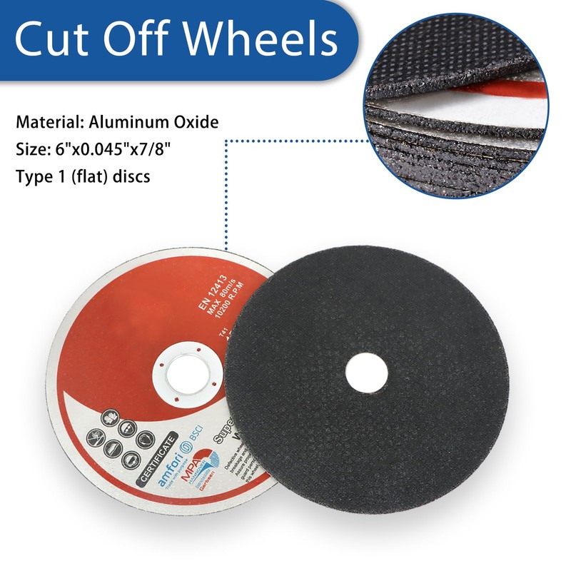 WFLNHB 50 Pack 6 Inch Cut Off Wheels for Metal