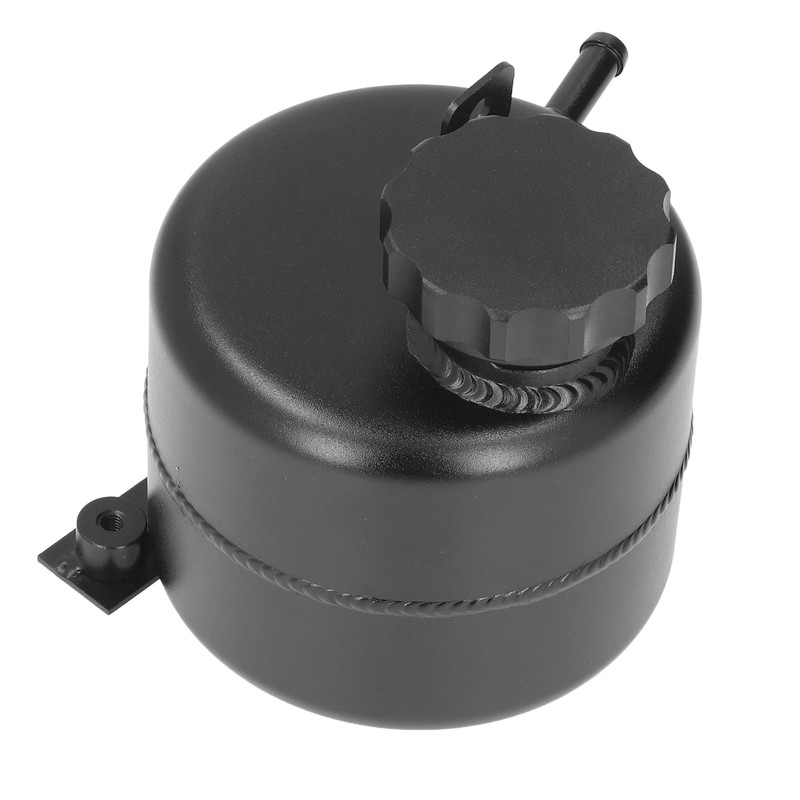 Radiator Coolant Expansion Tank 2.5L Capacity Aluminum Alloy Black Reservoir