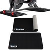 2PCS Peloton Exercise Bike Mat for Carpet & Hardwood Floors,