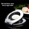 Eierschneider mit Eierstecher Eierschneider aus Edelstahl Eierteiler Schneiddrähte Eischneidewerkzeug Eierteiler