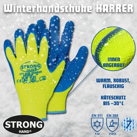 Strong Hand *Harrer* Stronghand® Winter Gloves 1 Pair Size 9 Latex EN388 EN511