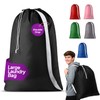 Handy Laundry Bag Shoulder Strap - Drawstring Locking Closure, Durable