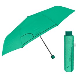 PERLETTI Umbrella Compact Handbag for Women - Pocket Umbrella Manual for Women Girls - Women's Umbrella Rain Umbrella Storm Resistant Lightweight Mini - Diameter 97 cm, mint green