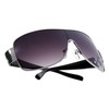 Khan Gearbox - Squared Curved One Piece Shield Sunglasses (Smoke