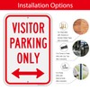 Visitor Parking Only Signs (2 Pack), 12" x 18" Heavy-Duty