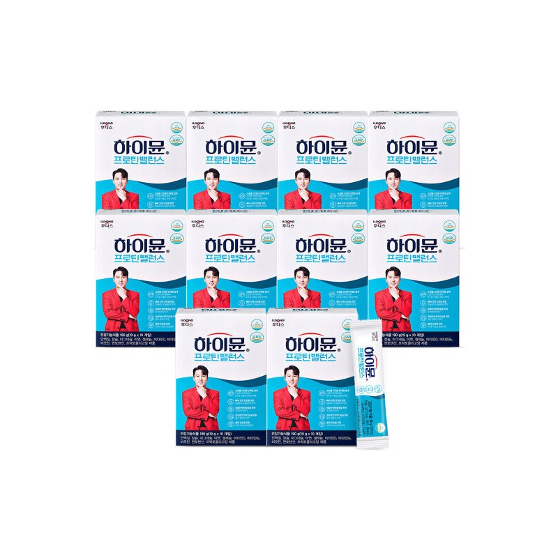 Haimyun 하이뮨 프로틴 밸런스 스틱 10박스 (19g100개입) Highmoon Protein Balance