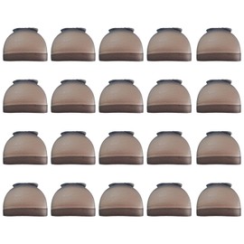 20 Pcs Real Ultra Thin HD Black Nylon Wig Caps - Comfortable, Stretchy, and Invisible Stocking Cap for Women Long Thick Hair (10 Pack/20 Pcs)