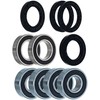 NICHE Wheel Bearing Seal Kit for Kawasaki KLT110 99502H 6007-2RDQE6