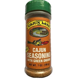 Cajun Land Cajun Seasoning With Green Onions (No MSG blend), 7 Ounce Shaker