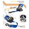 Strapinno 2PCS Stainless Steel Retractable Ratchet Straps (1 7/8 in