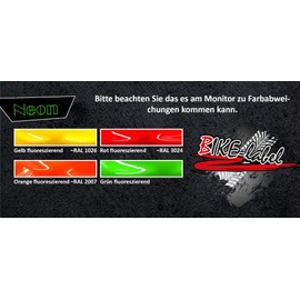 BIKE-label Tank Pad Monster Neon Green Compatible with Kawasaki 501784VA