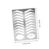 Gatuida Stainless Steel Eyebrow Stencil Practice Template for Salon Use
